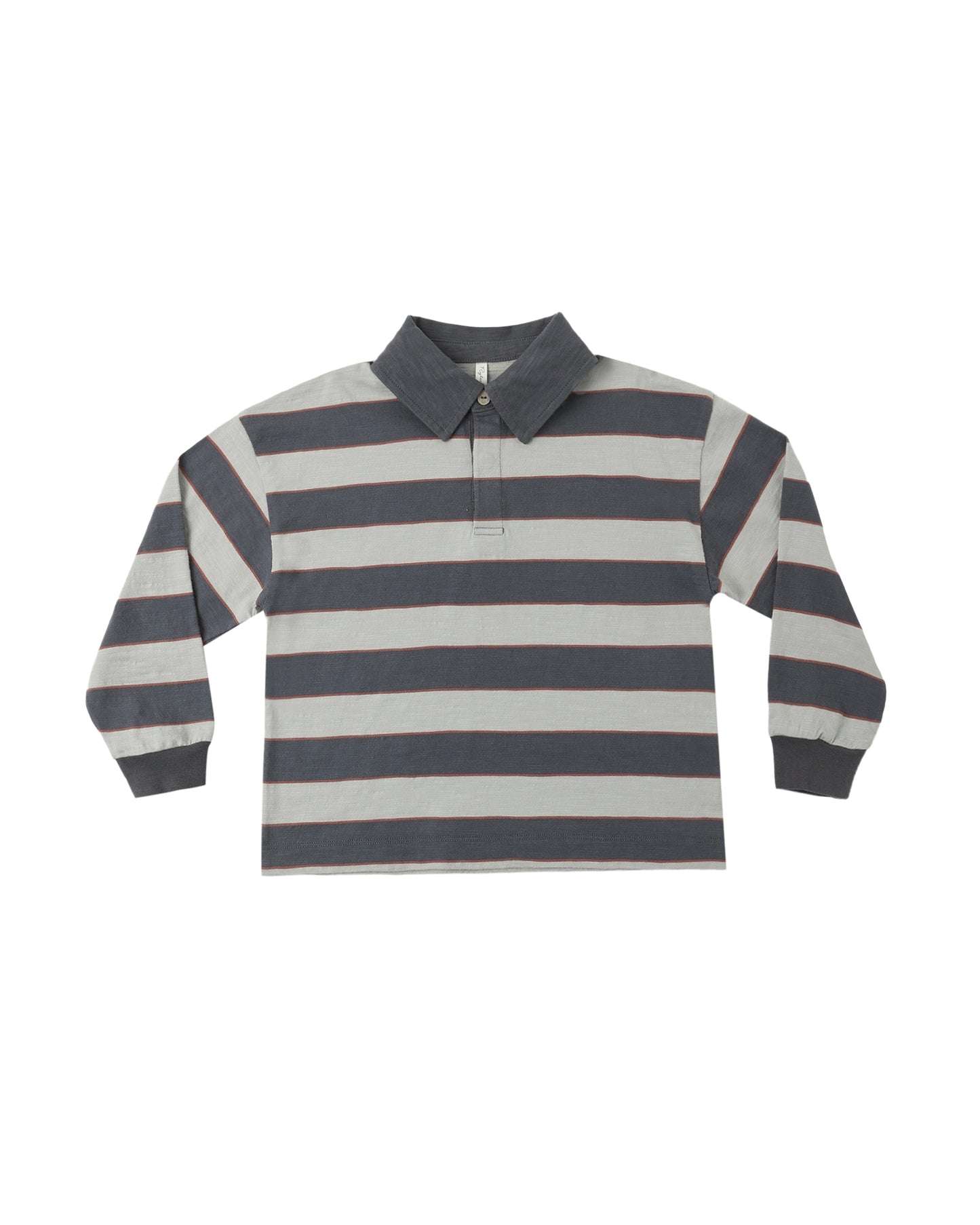 RUGBY POLO || SAGE STRIPE