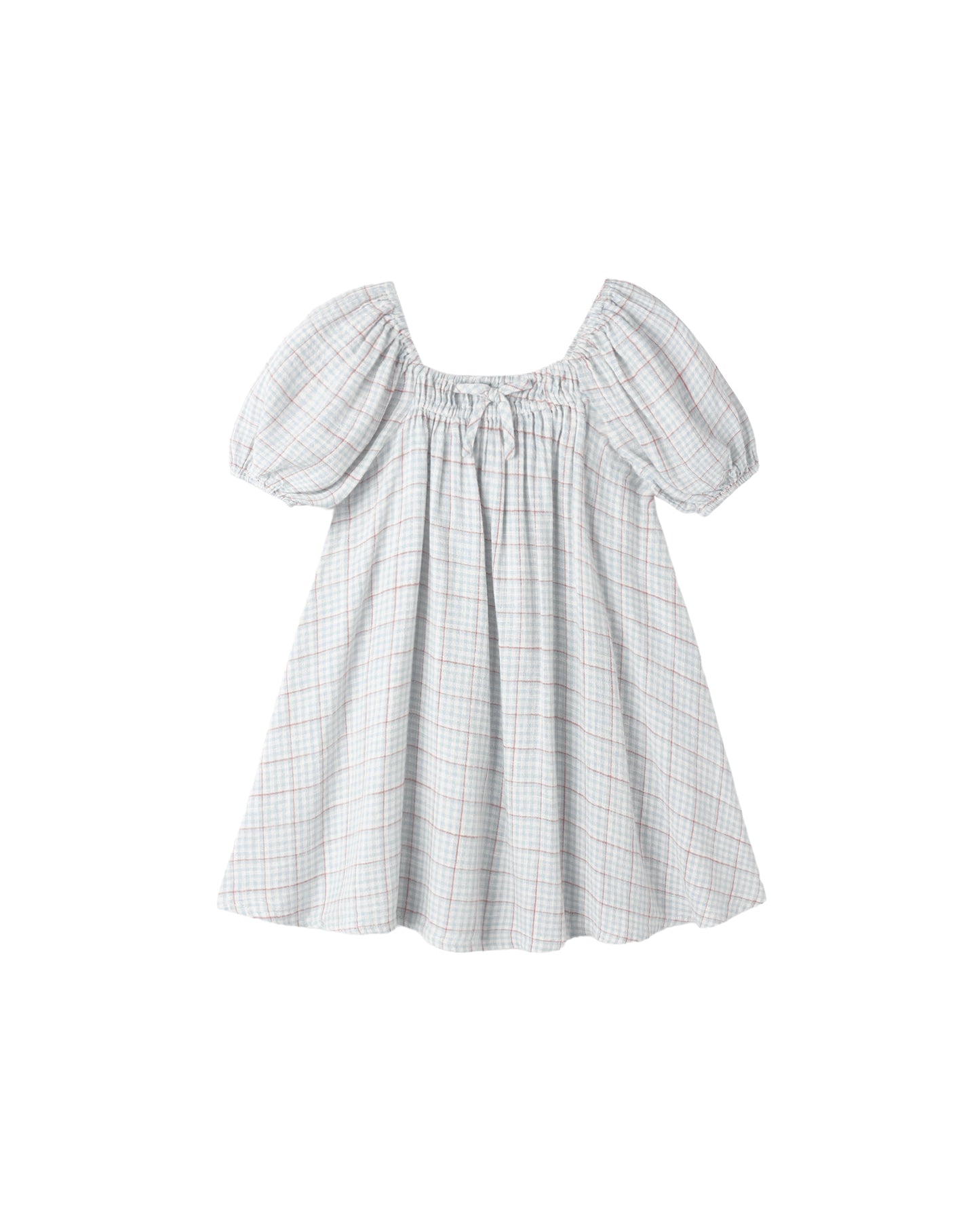 SABRINA MINI DRESS || LIGHT BLUE PLAID