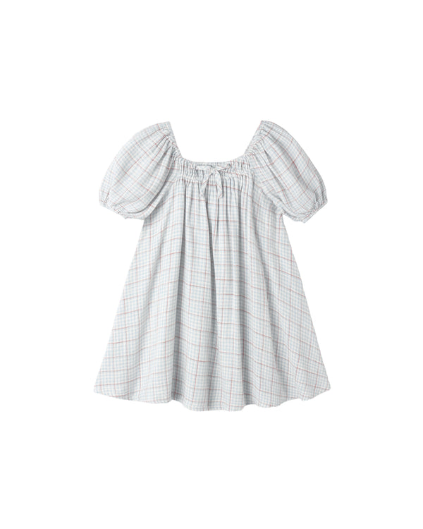 SABRINA MINI DRESS || LIGHT BLUE PLAID