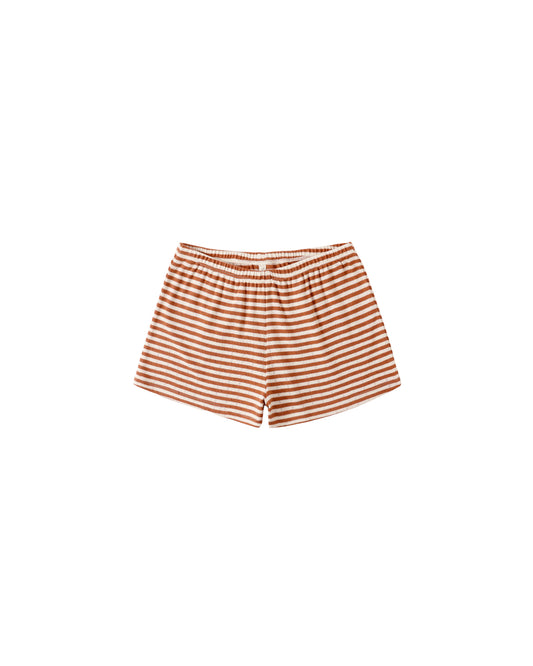 POINTELLE SHORTS || POPPY STRIPE