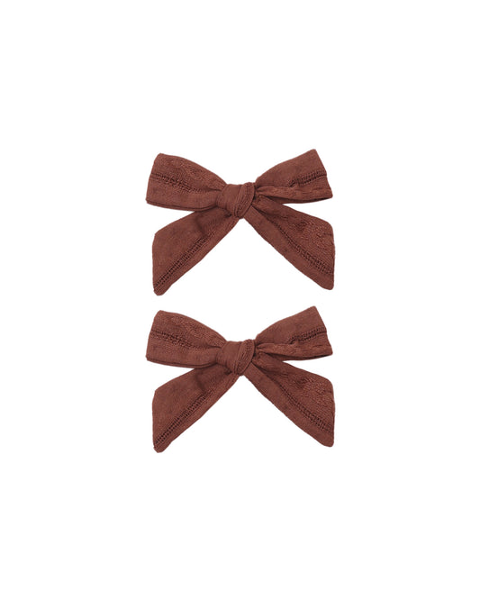 BOW SET OF 2 || MULBERRY