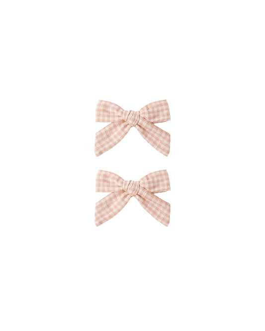 SET OF BOWS || PETAL GINGHAM