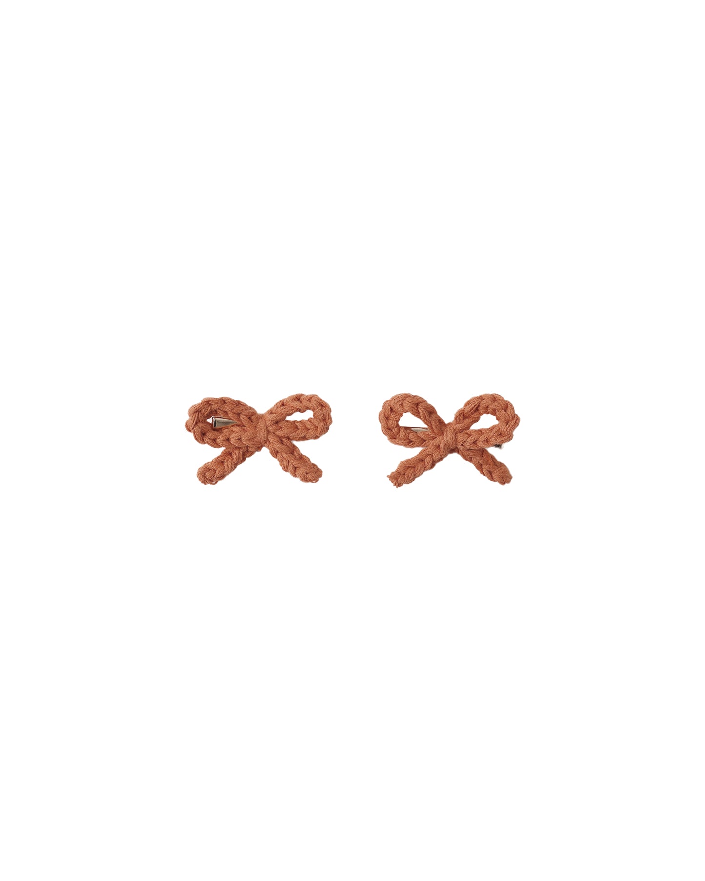 CROCHET BOW CLIPS || POPPY