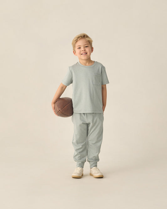 CENTURY TECH JOGGER || HEATHERED SEA GREEN