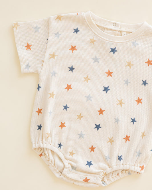 RELAXED BUBBLE ROMPER || STARS