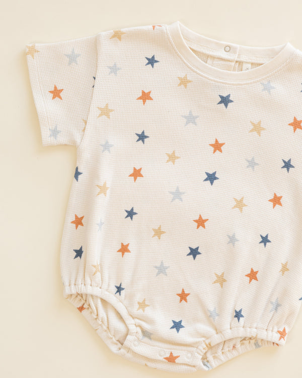 RELAXED BUBBLE ROMPER || STARS