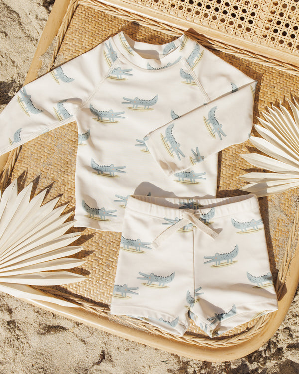 BOYS RASHGUARD SET || ALLIGATORS
