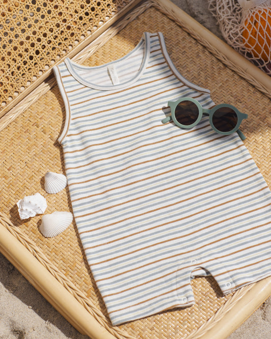 SLEEVELESS ONE-PIECE || VINTAGE STRIPE