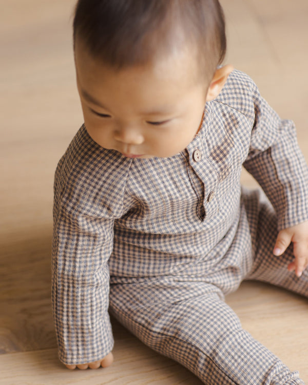 Zion Shirt | Indigo Gingham