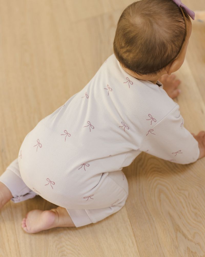 RELAXED FLEECE JUMPSUIT || BOWS