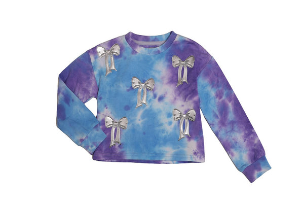 Bow Sweatshirt | Purple