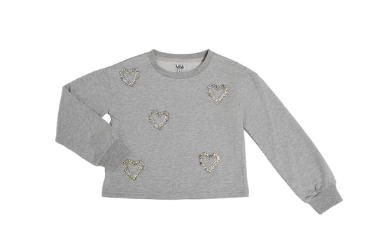 Heart Sweatshirt | Heather Gray