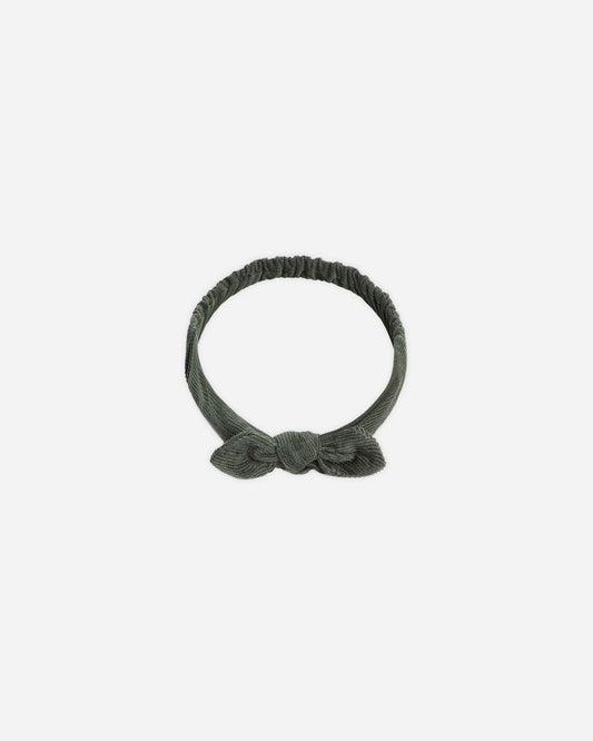 BABY BOW HEADBAND || EVERGREEN