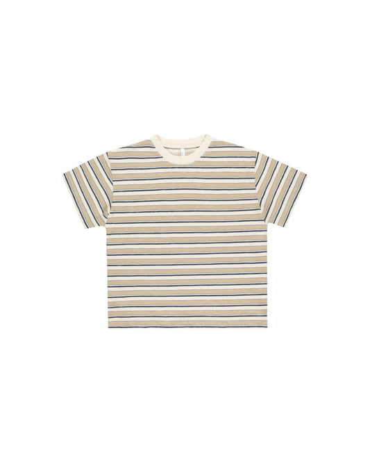 RELAXED TEE | BLUE VINTAGE STRIPE