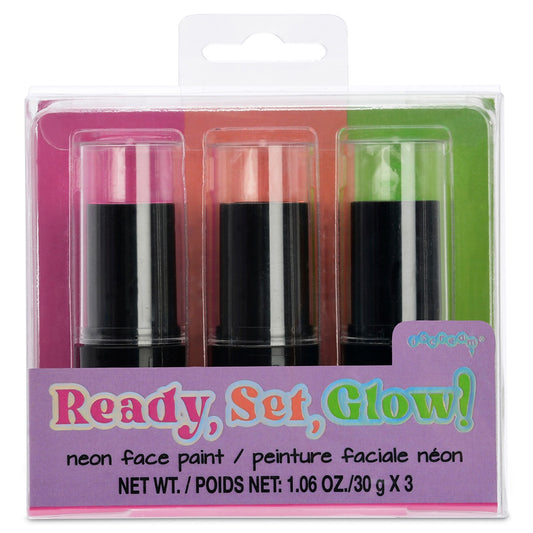 Ready, Set, Glow! Neon Face Paint Set