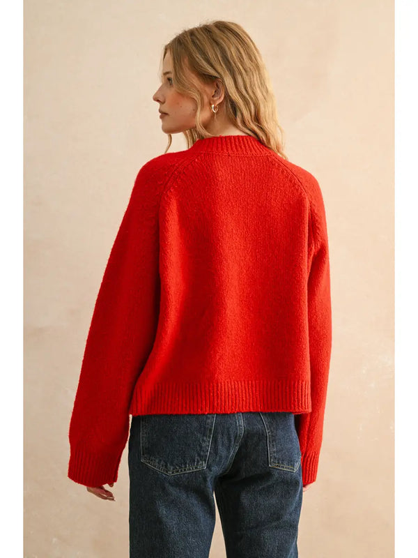 Letter Front Sweater Top