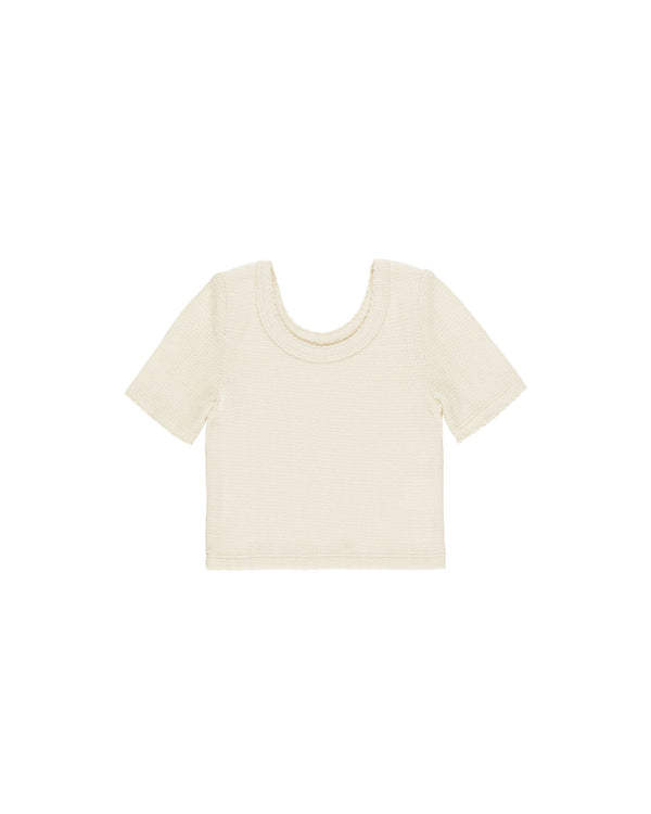 SCALLOP TEE | NATURAL