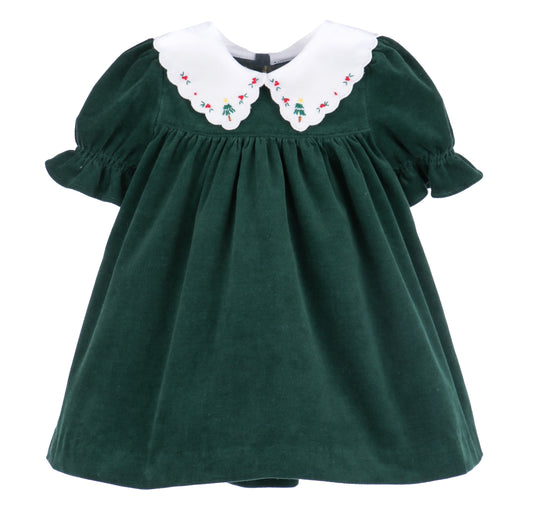 Holly Jolly Velvet Miller Dress | Green