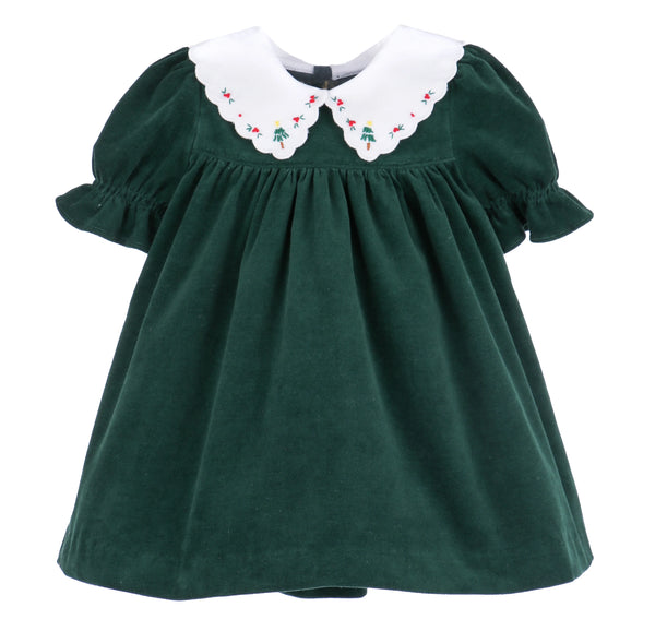 Holly Jolly Velvet Miller Dress | Green