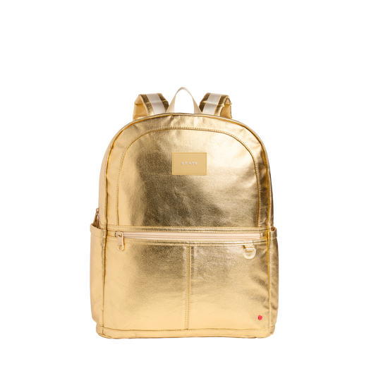 Kane Double Pocket Large Backpack | Gold