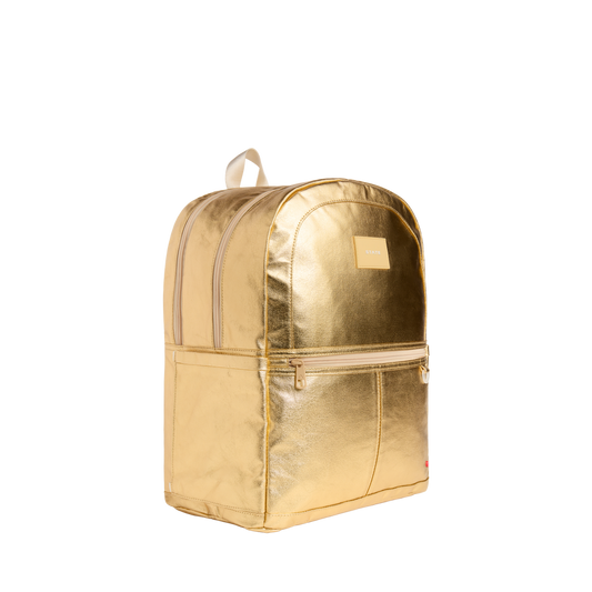 Kane Double Pocket Large Backpack | Gold