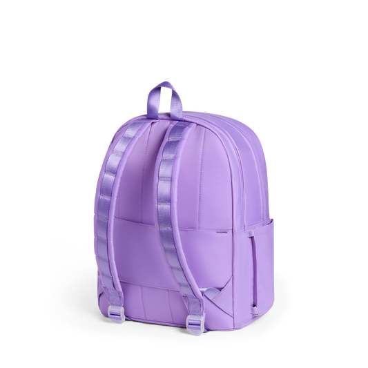 Kane Double Pocket Backpack | Lilac Chevron