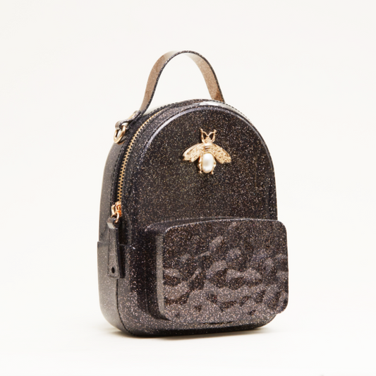 Gold Bee Jelly Mini Backpack | Black