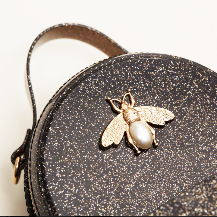 Gold Bee Jelly Mini Backpack | Black