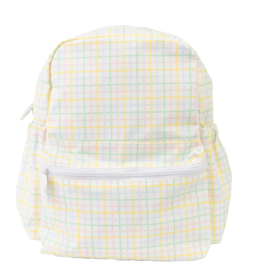 The Backpack Large | Multi Windowpane