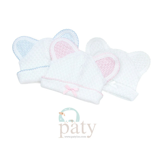 Knit Bear Cap - Blue