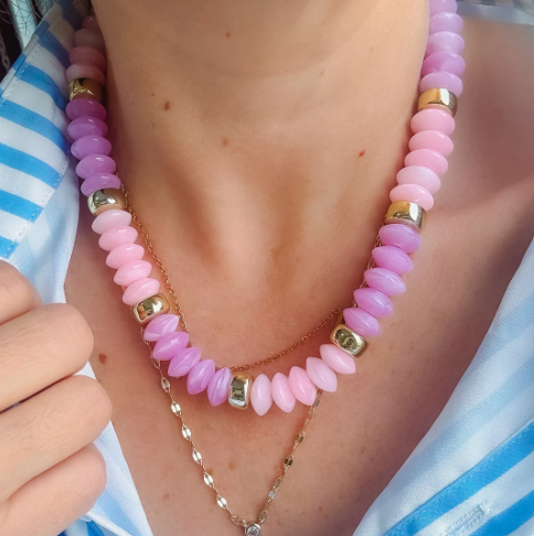 Pastel Day Dream Beaded Necklace