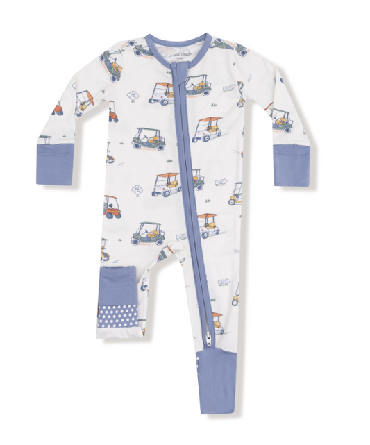Zooming Golf Carts | 2 Way Zipper Romper