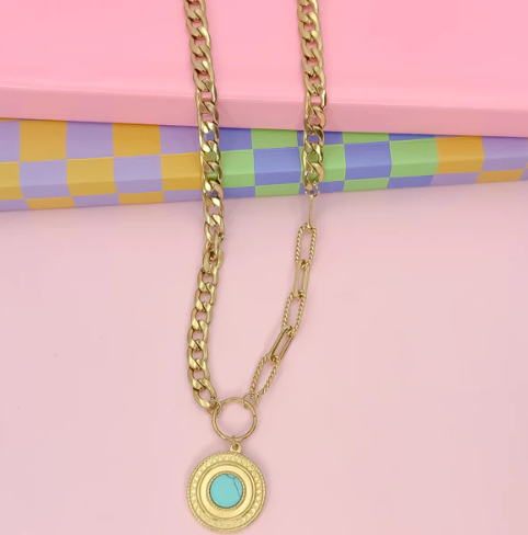Desert Glow Turquoise Necklace