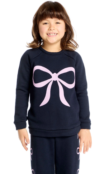 Basic Stormy Bows Pullover | Navy