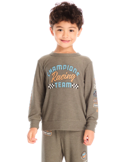 Cozy Knit Long Sleeve Pullover | Champion Team Racing