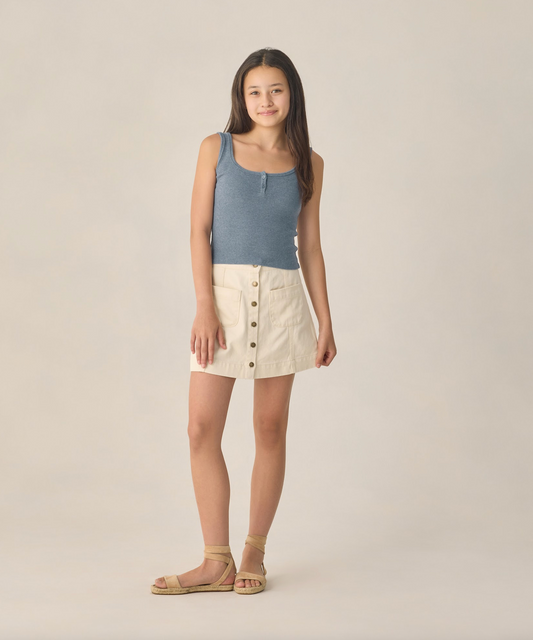 TEEN DENVER MINI SKIRT | NATURAL