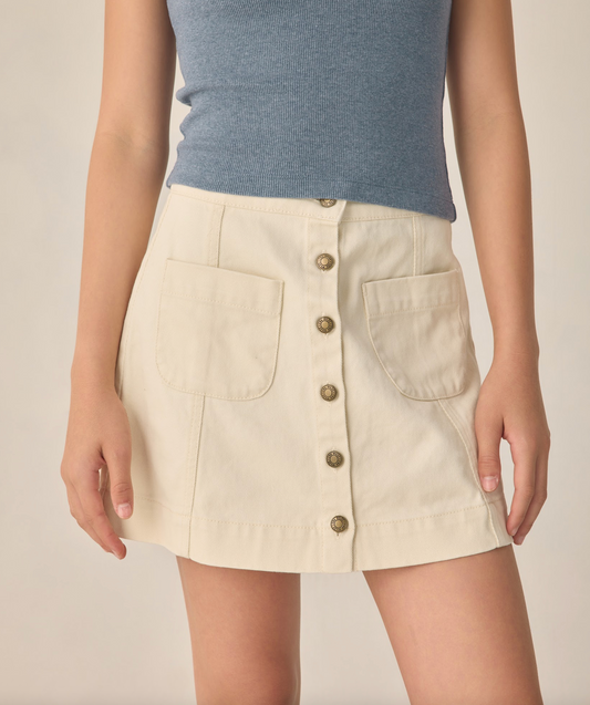 TEEN DENVER MINI SKIRT | NATURAL