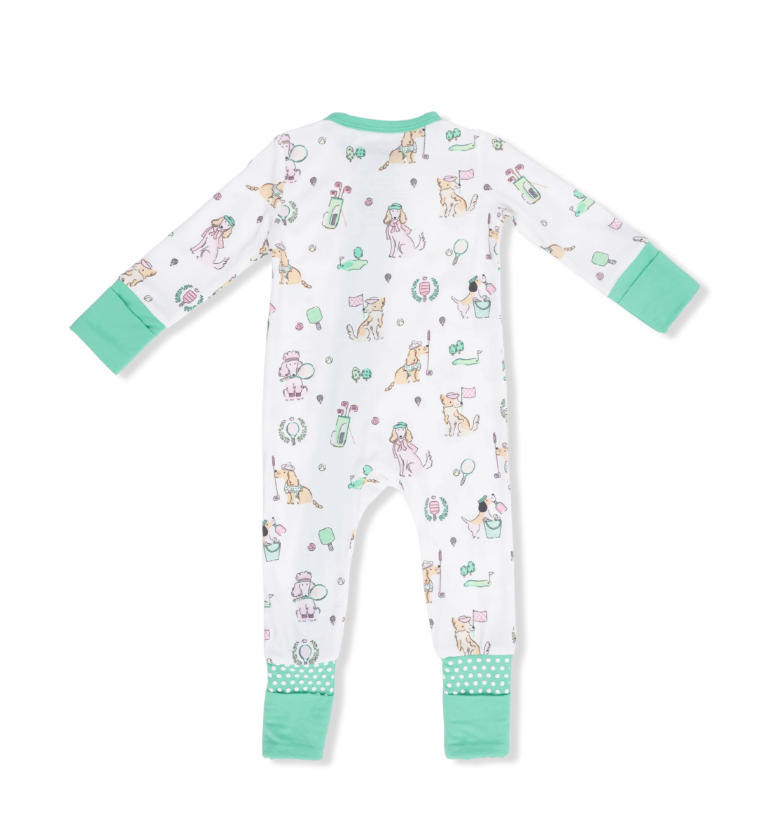 Convertible Romper | Country Club Dogs Pink
