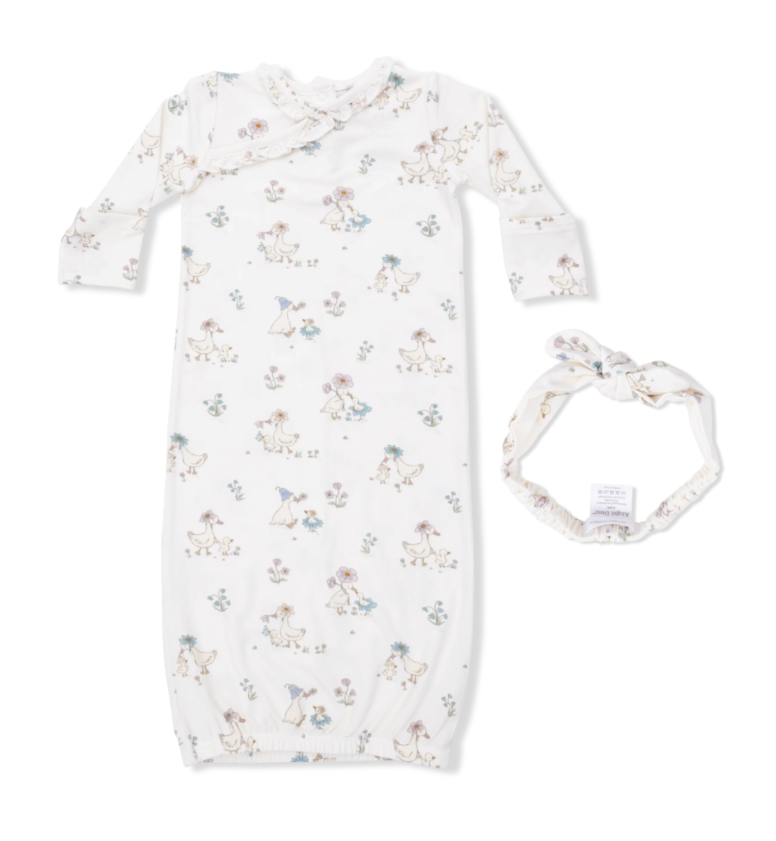 Kimono Gown & Knot Headband | Flower Ducklings