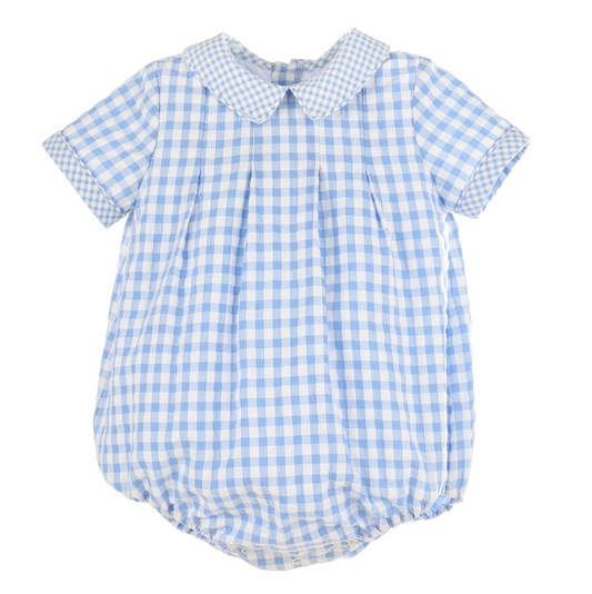 Blue Gingham Duo Bubble
