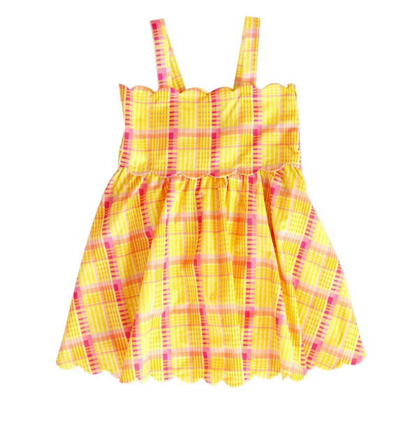 Hadley Dress | Seashell Plaid