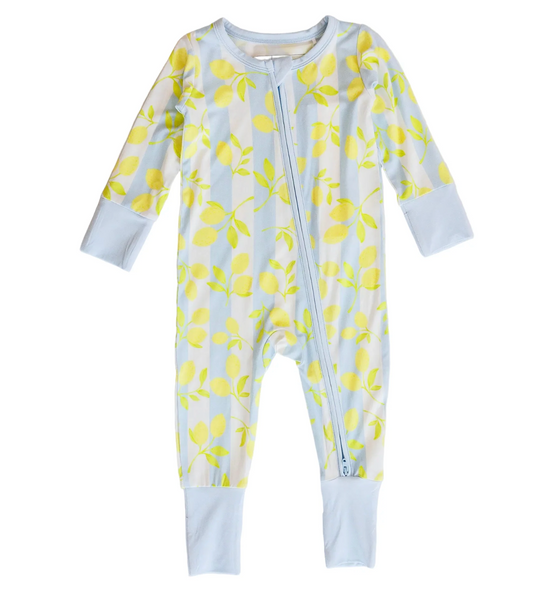 Zipper Romper | Blue Lemons