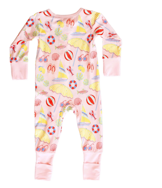 Zipper Romper | Pink Beach Days