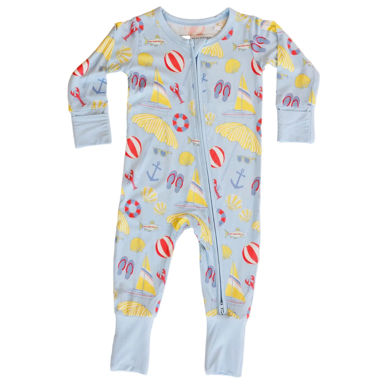 Zipper Romper | Blue Beach Days