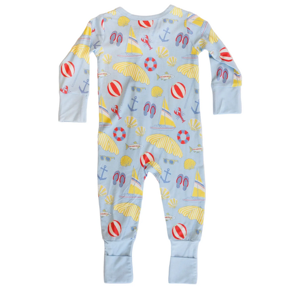 Zipper Romper | Blue Beach Days