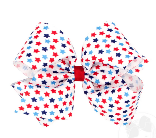 Medium Americana Print Bow | Stars