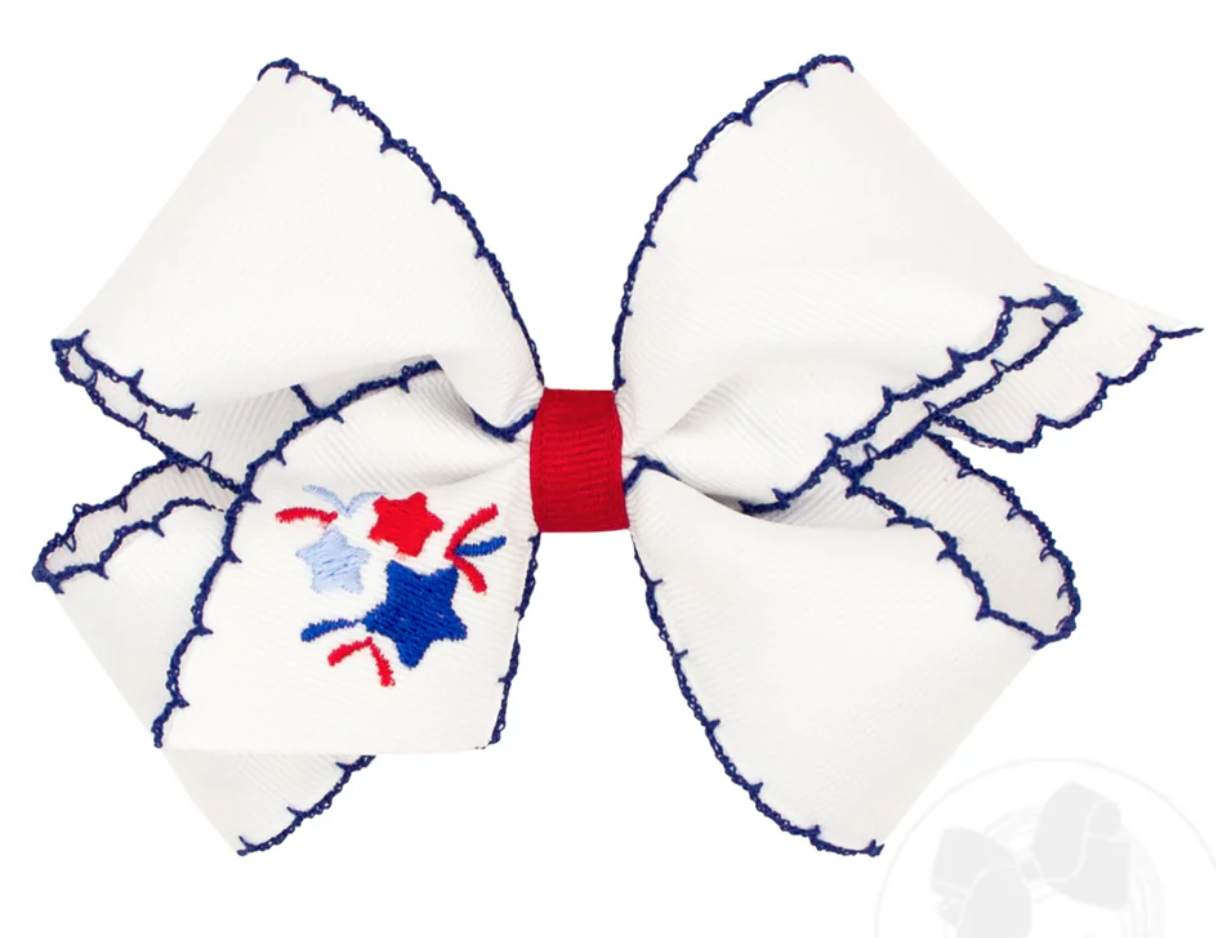 Medium Embroidered Moonstitch | Patriotic