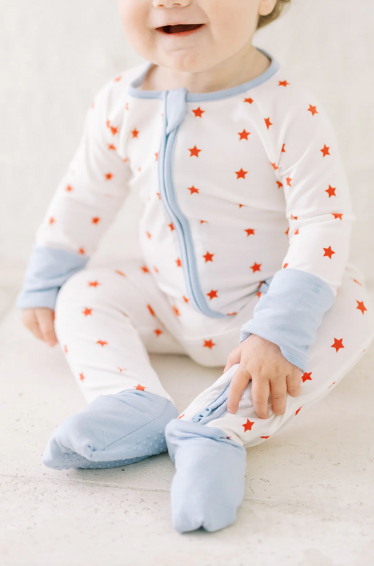 Sleep Romper | Red Star