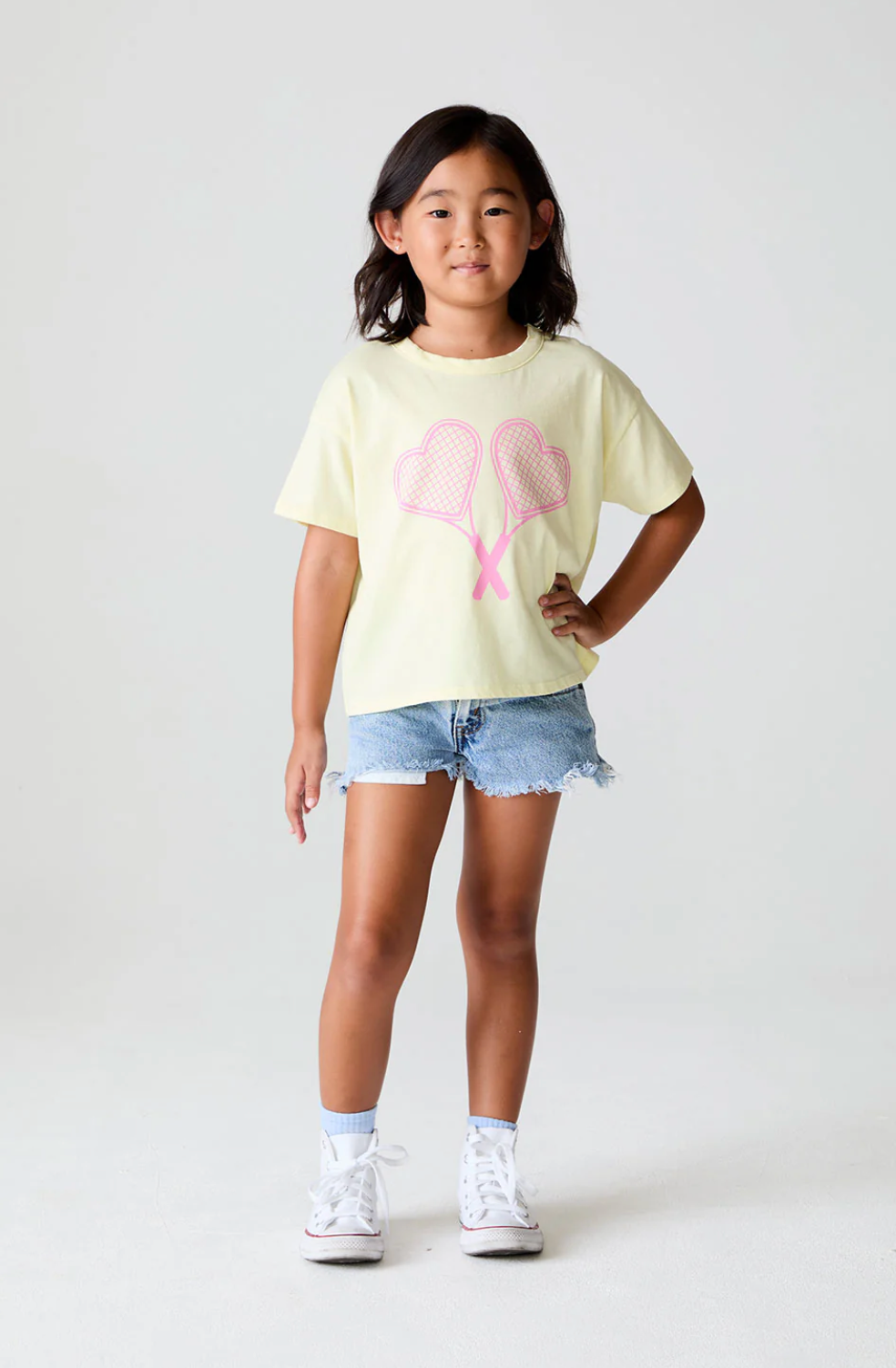 Heart Racket Yellow Top