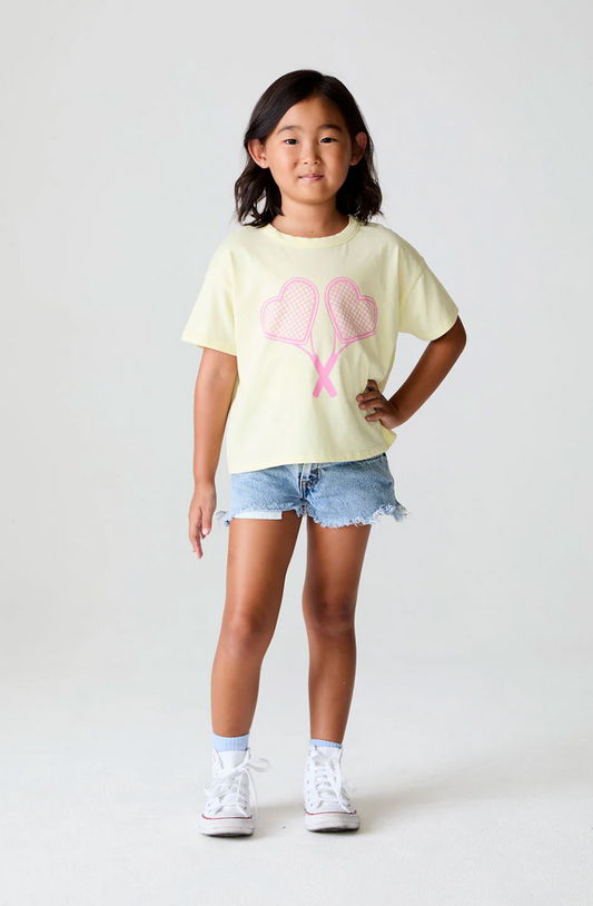 Heart Racket Yellow Top